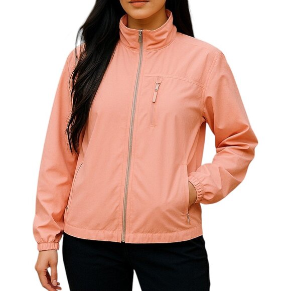 Avalanche | Women's Peach Pink Lightweight Rain Jacket - Size L - Picture 1 of 13